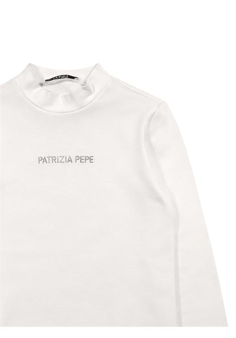T-shirt bambina bianca in cotone Patrizia Pepe | 7M0748N/MABIANCO