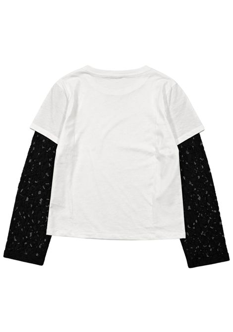 T-shirt bambina bianca in cotone Patrizia Pepe | 7M0940/MABIANCO