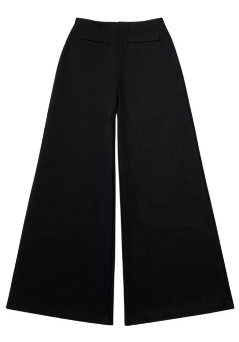 Black viscose trousers for girls Patrizia Pepe | 7P0399/MANERO