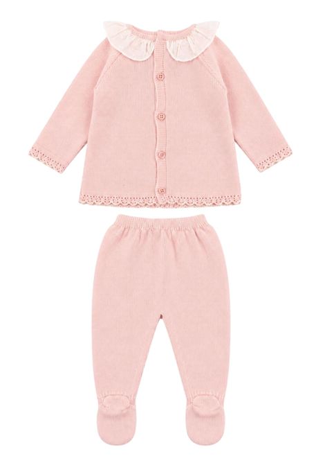 Pink wool baby girl set PAZ RODRIGUEZ | 103111866/ANROSA