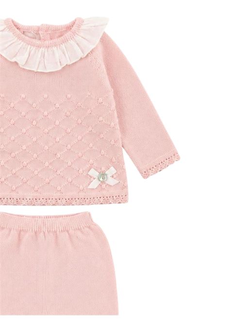 Pink wool baby girl set PAZ RODRIGUEZ | 103111866/ANROSA