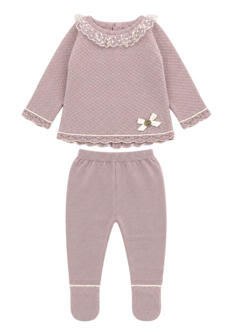 Pink cotton baby girl set PAZ RODRIGUEZ | 103121679/ANROSA