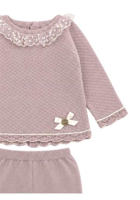 Pink cotton baby girl set PAZ RODRIGUEZ | 103121679/ANROSA