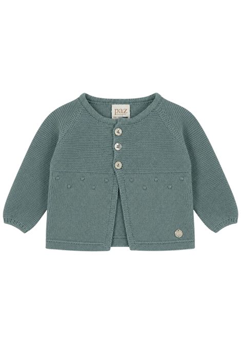 Cardigan neonato verde in lana PAZ RODRIGUEZ | 1111021/ANVERDE