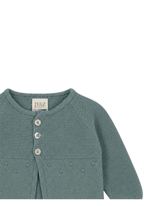 Cardigan neonato verde in lana PAZ RODRIGUEZ | 1111021/ANVERDE