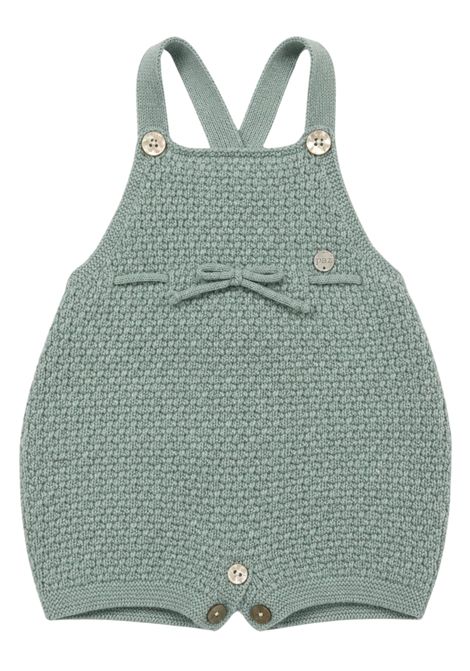 Salopette neonato verde in lana PAZ RODRIGUEZ | 112137/ANVERDE