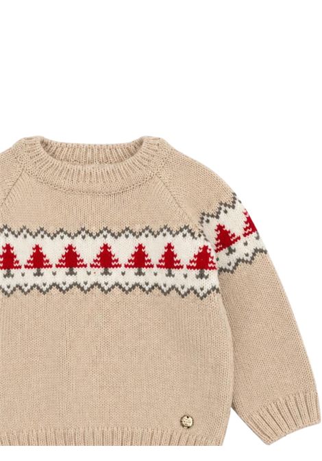 Maglione neonato beige in lana PAZ RODRIGUEZ | 113017/ANBEIGE
