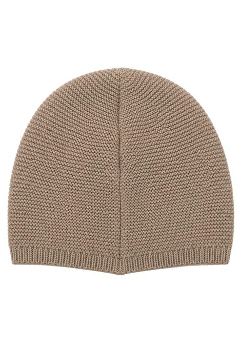 Beige baby hat in cotton and cashmere PAZ RODRIGUEZ | 120974/ANBEIGE