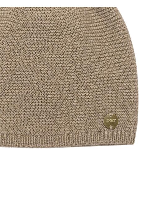 Beige baby hat in cotton and cashmere PAZ RODRIGUEZ | 120974/ANBEIGE