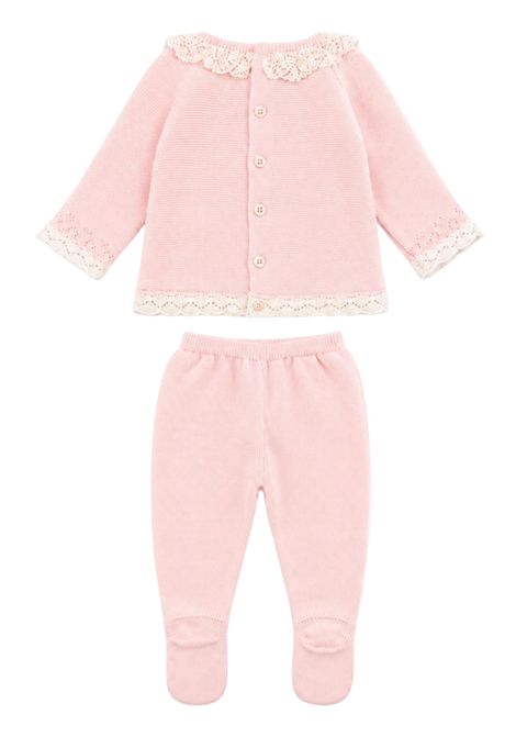 Completo neonata rosa in cotone PAZ RODRIGUEZ | 121551/ANROSA