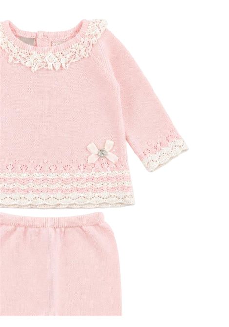Completo neonata rosa in cotone PAZ RODRIGUEZ | 121551/ANROSA