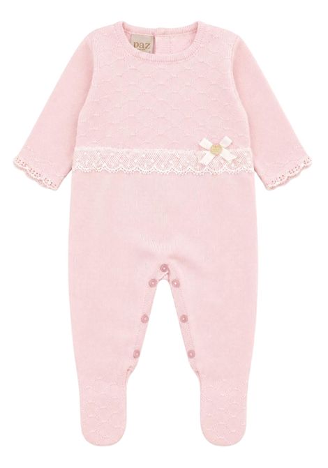 Pink wool baby romper PAZ RODRIGUEZ | 122703/ANROSA