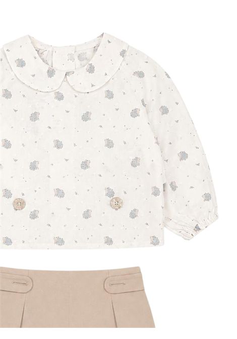 Beige cotton baby set PAZ RODRIGUEZ | 152909/ANBEIGE