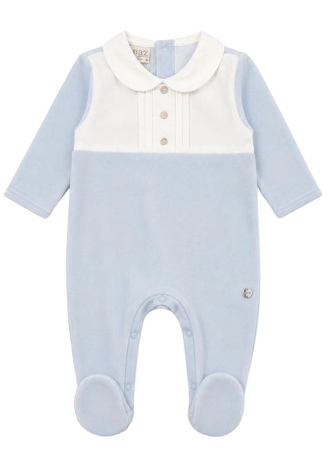 Blue cotton baby romper PAZ RODRIGUEZ | 39757/ANAZZURRO