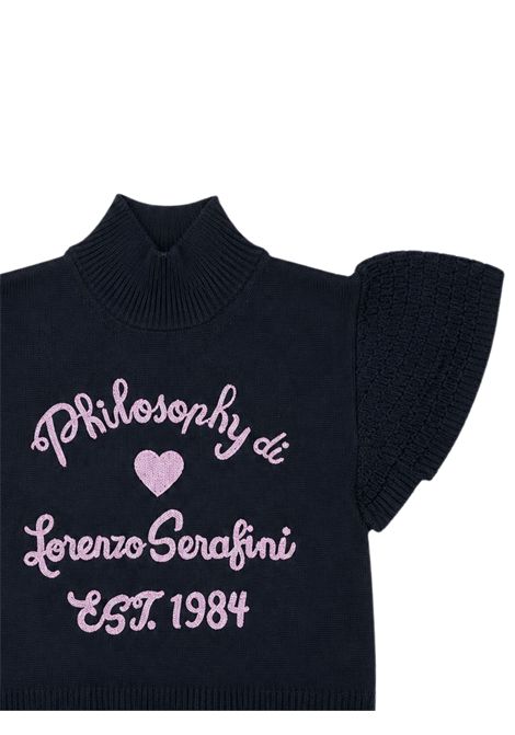 Maglia bambina nera in misto lana PHILOSOPHY | I9F302/ANNERO
