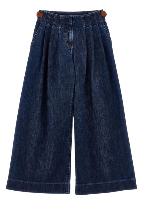 Girls' blue cotton jeans PHILOSOPHY | I9F403/ANDENIM