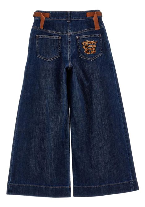 Girls' blue cotton jeans PHILOSOPHY | I9F403/ANDENIM