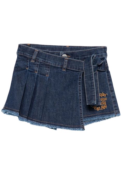 Girls' blue denim cotton skirt PHILOSOPHY | I9F700/ANDENIM