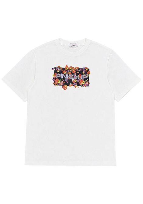 T-shirt bambina bianca in cotone Pinko | 033259/DEBIANCO