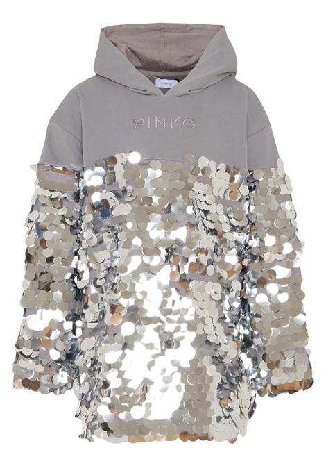 Abito bambina grigio in cotone Pinko | KFAB033/SUGRIGIO