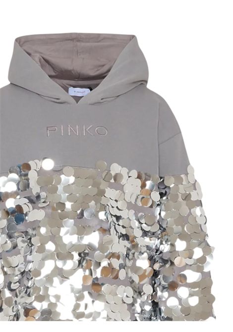 Abito bambina grigio in cotone Pinko | KFAB033/SUGRIGIO