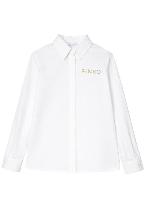 Camicia bambina bianca in cotone Pinko | KFC016C/SUBIANCO