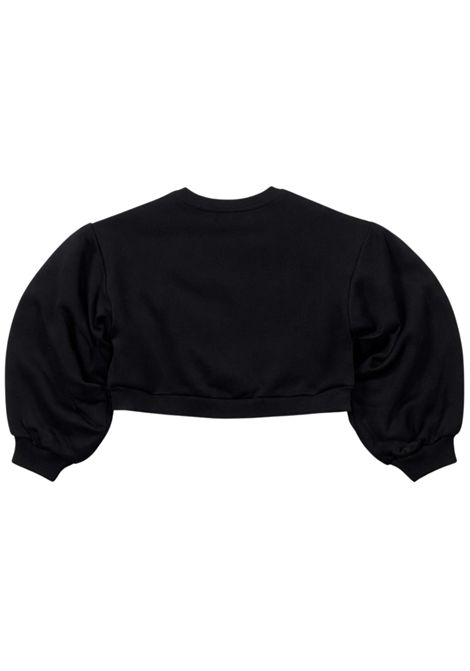 Felpa bambina nera in cotone Pinko | KFFE012/SUNERO
