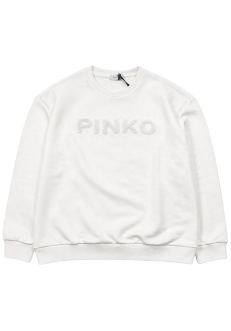 Felpa bambina panna in cotone Pinko | KFFE015C/SUPANNA