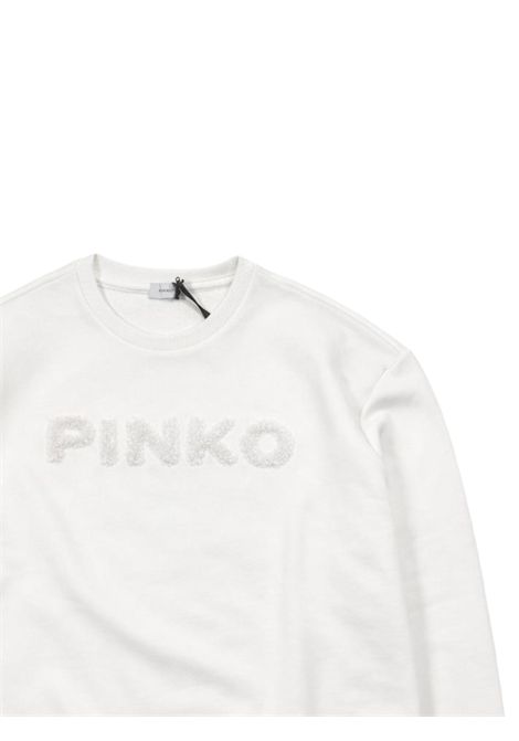 Felpa bambina panna in cotone Pinko | KFFE015C/SUPANNA