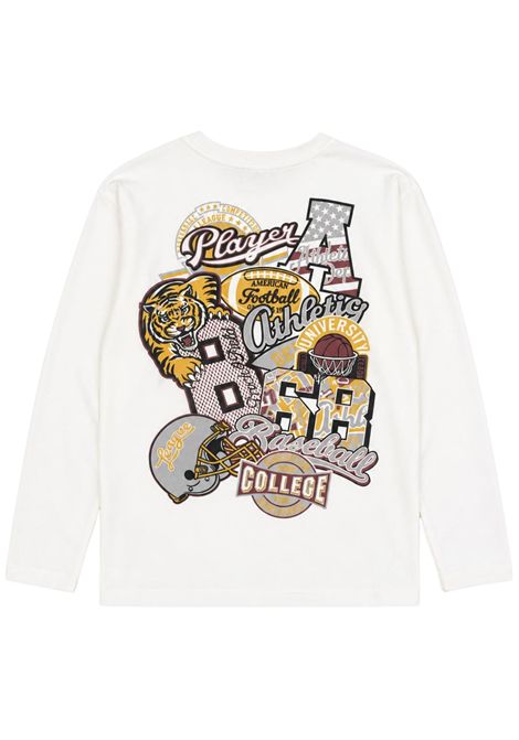 White cotton T-shirt for children Please | 7854545/DEBIANCO