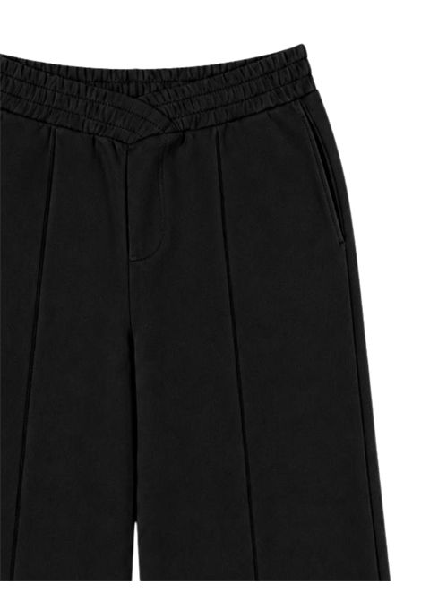 Pantalone bambina nero in cotone Please | FJ23040G78/DENERO
