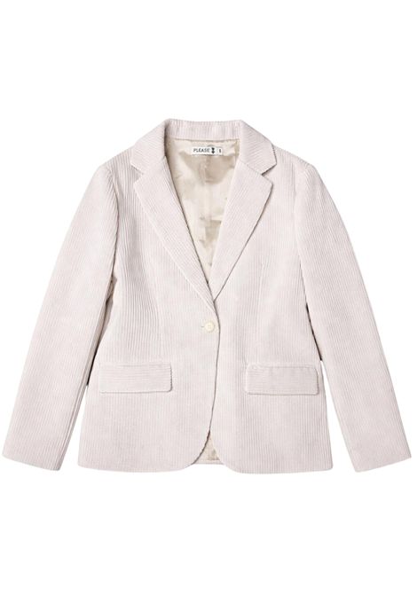 Beige velvet jacket for girls Please | JB47062/MABEIGE