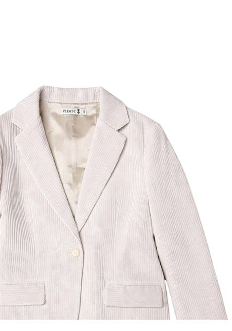 Beige velvet jacket for girls Please | JB47062/MABEIGE