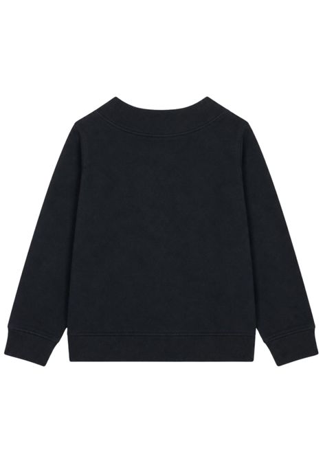 Black cotton cardigan for children Please | LG10230B78/DENERO