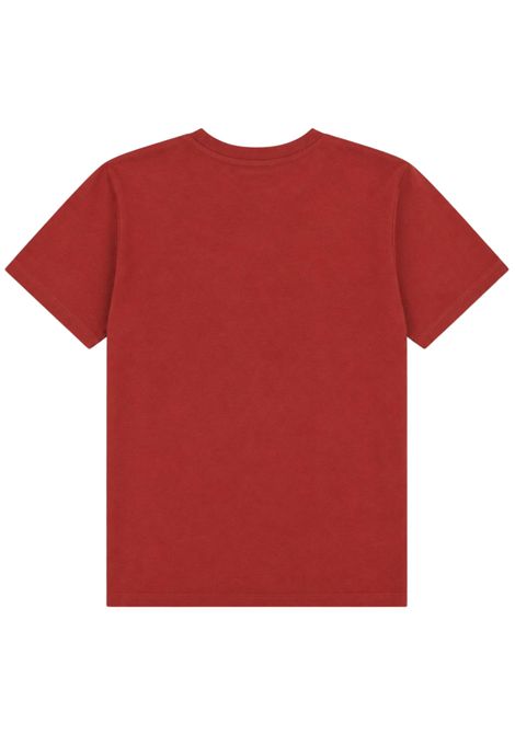 Burgundy cotton T-shirt for children Please | MB01030B55/DEBORDEAU