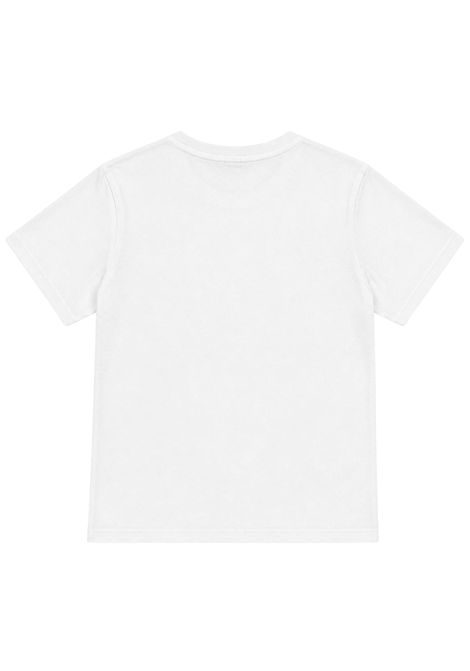 White cotton T-shirt for children Please | MB09030B55/DEBIANCO