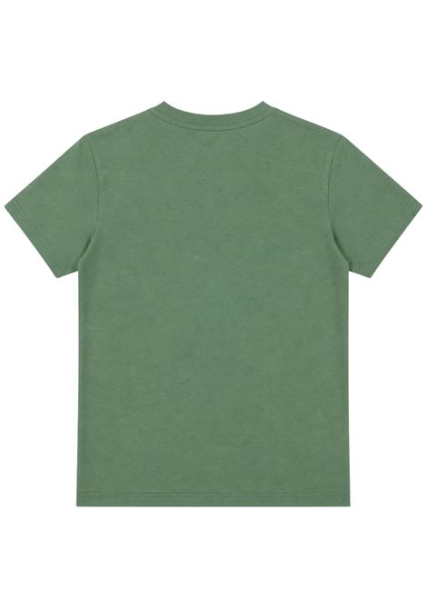 Green cotton T-shirt for children Please | MBA4030B48/DEVERDE
