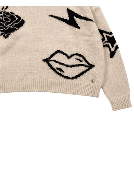 Maglione bambina beige Please | NB09234/MABEIGE