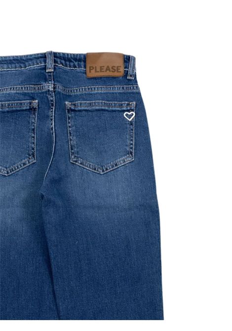 Jeans bambina in cotone denim Please | PH04012G/MADENIM