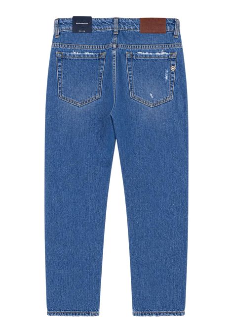 Jeans bambino in cotone denim Please | PHC2B00B48/DEDENIM