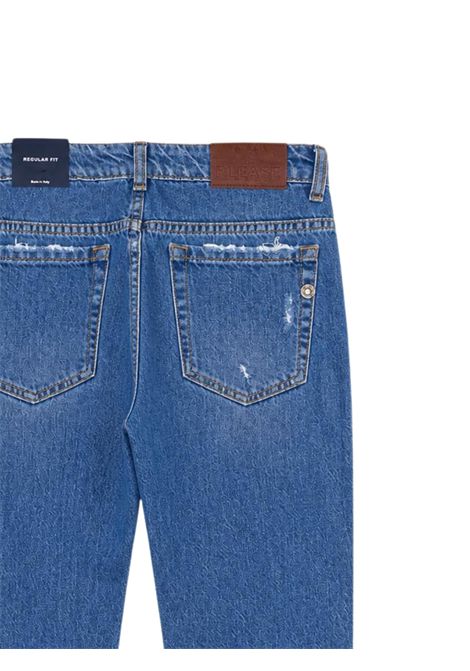 Jeans bambino in cotone denim Please | PHC2B00B48/DEDENIM