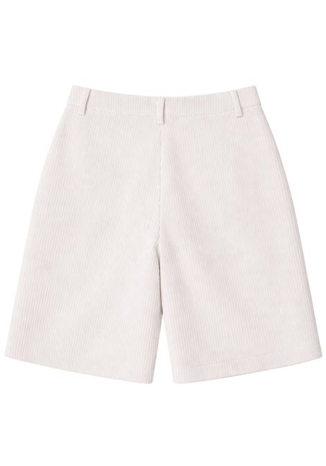 Beige velvet Bermuda shorts for girls Please | RB14062G/MABEIGE