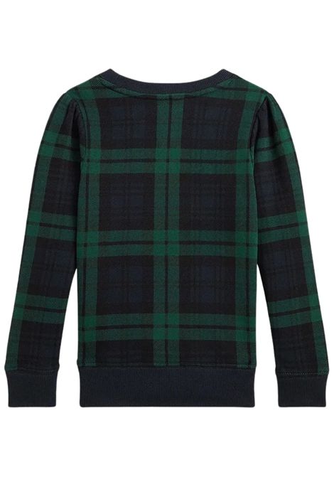 Green cotton sweatshirt for girls RALPH LAUREN | 312952154001/DEBBLU/VERDE