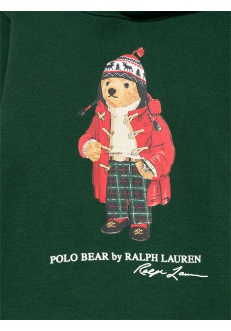 Felpa bambino verde in cotone RALPH LAUREN | 322960440003/DEBVERDE