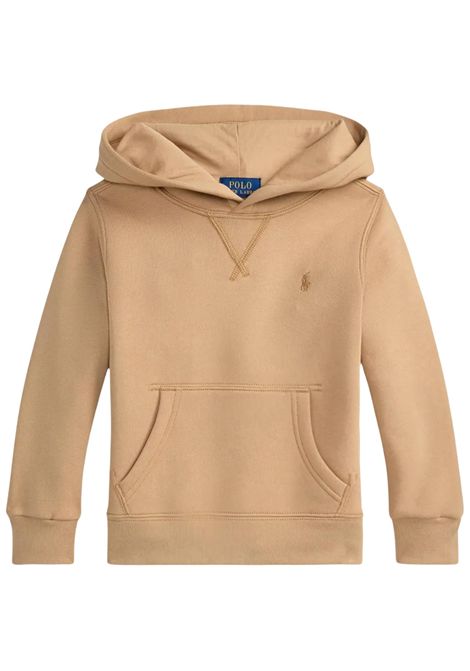 Felpa bambino beige in cotone RALPH LAUREN | 749954/DEBBEIGE