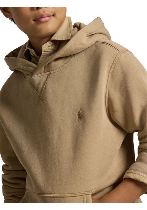 Felpa bambino beige in cotone RALPH LAUREN | 749954/DEBBEIGE