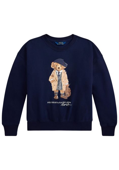 Felpa unisex blu in cotone RALPH LAUREN | 979037/DEBBLU