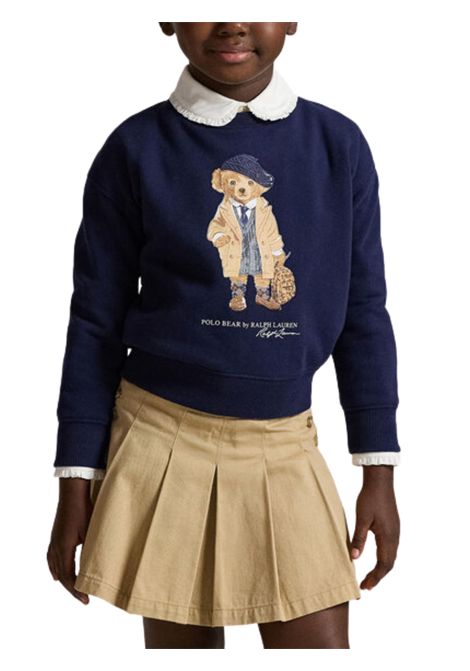 Felpa unisex blu in cotone RALPH LAUREN | 979037/DEBBLU