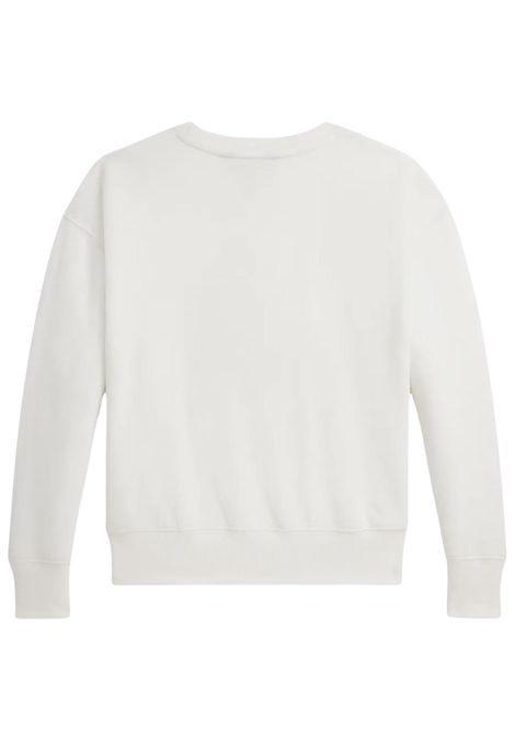 Felpa bambina panna in cotone RALPH LAUREN | 981087001/DEBPANNA