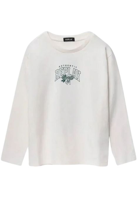 T-shirt bambino panna in cotone REPLAY | SB7122/DEBPANNA